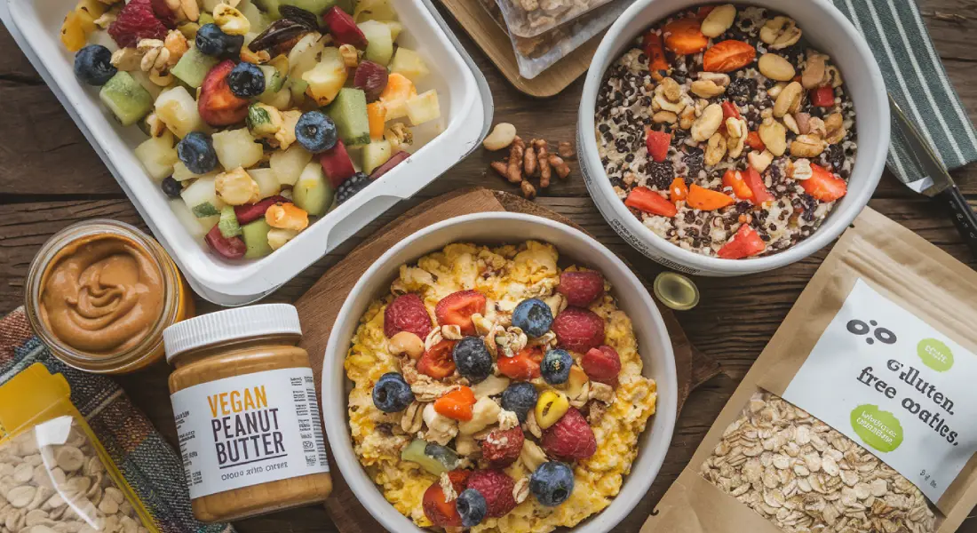 You are currently viewing 10 Recettes de Petit-Déjeuner Véganes et Sans Gluten