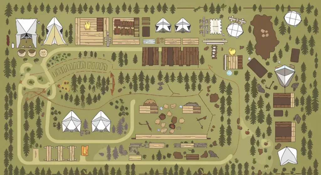 Campingland plan de site